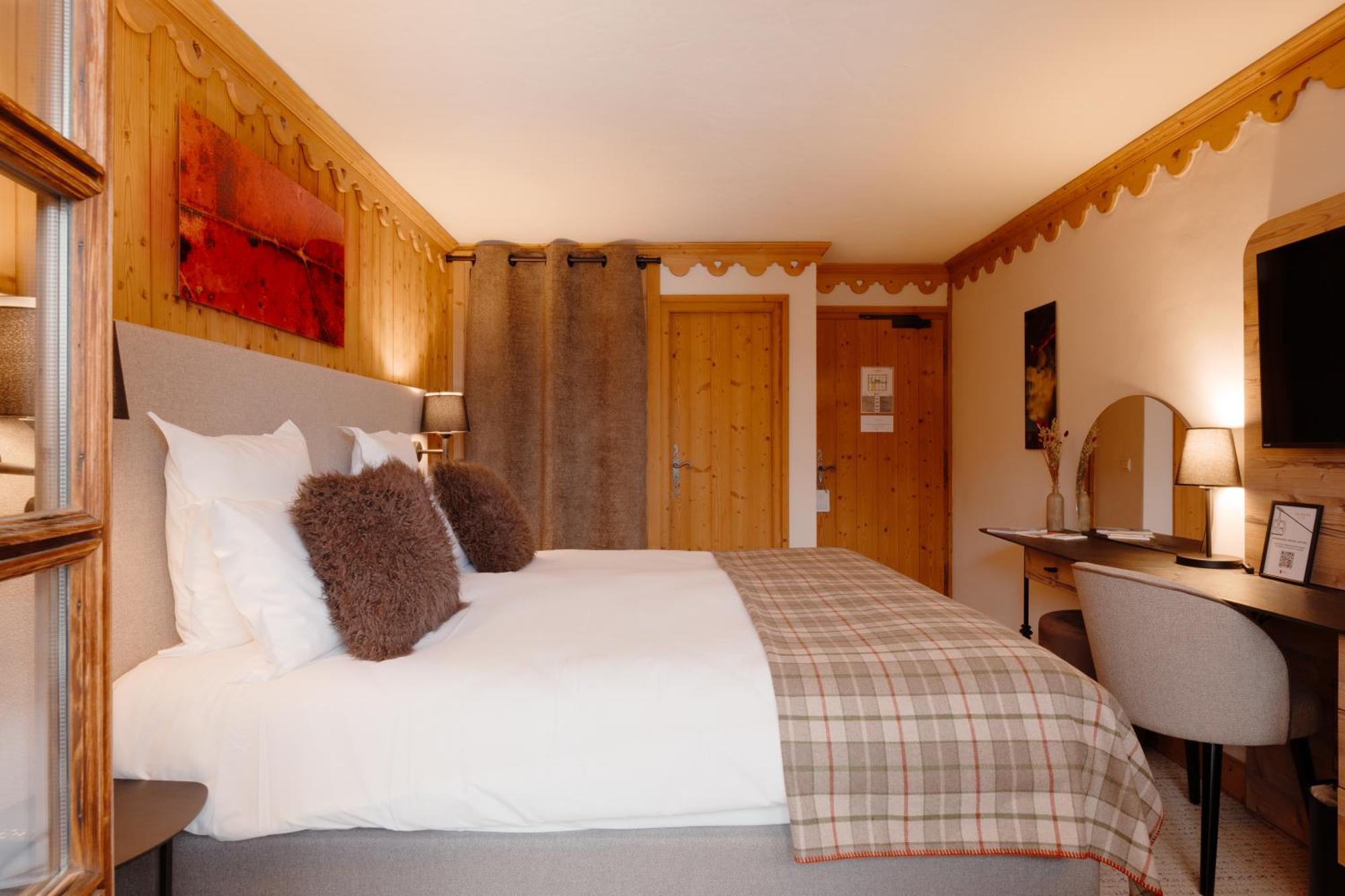 La Ferme Du Golf Otel Megève Oda fotoğraf